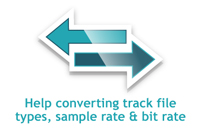 How to convert sample and bit rates