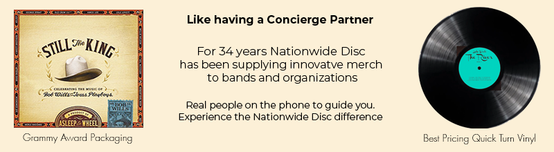 Nationwide Disc - Supplying merch for 34 years.